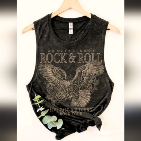 Rock N Roll graphic tank top - Picture 1 of 3